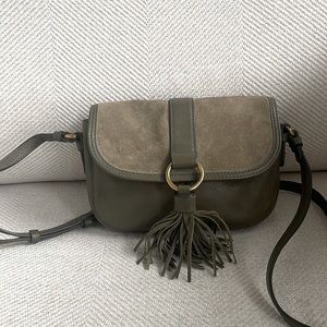 Green Fossil crossbody bag